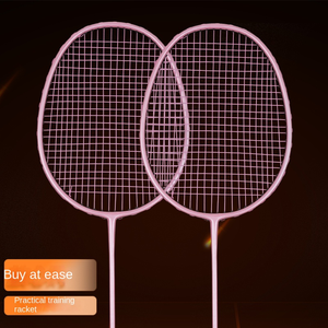 Raquette de badminton offensive de haute qualité, nouveau style, en graphite et fibre de carbone, avec poignée en aluminium PU rigide pour l'entraînement professionnel - Product Image 5