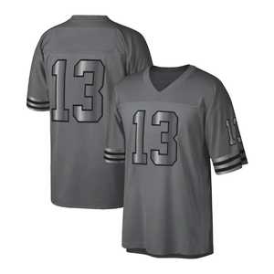 Maillot de football américain en gros à manches courtes, nouveau design, personnalisable pour équipe, respirant et à séchage rapide - Product Image 3