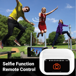 หูฟังแบบสัมผัสหน้าจอดิจิตอลจอแสดงผล LED ชุดหูฟังกีฬา TWS ไร้สาย<span class=keywords><strong>ท</strong></span>ี่แท้จริงสำหรับการเล่นเกมผลิตด้วยชิปเซ็ต JL - Product Image 3