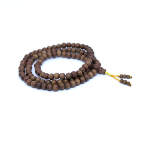 Rosario Islámico Clásico de Madera de Sándalo Blanco de la India, 99 Cuentas de 10 mm, Tasbih Misbaha, Certificado por Terceros, Unisex, Regalo para Yoga y Fiestas - Product Image 1