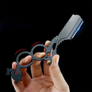 High Quality Finger Ring <b>Style</b> Barber Razor for Personal or Professional Use in Saloons ,Men Hair Trimmer Shaving Razor By Tegra - Product Image 3