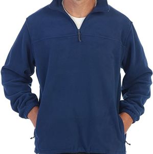Chaqueta polar de forro polar para hombre, transpirable, de secado rápido, con media cremallera, más vendida al por mayor, servicio OEM disponible - Product Image 3