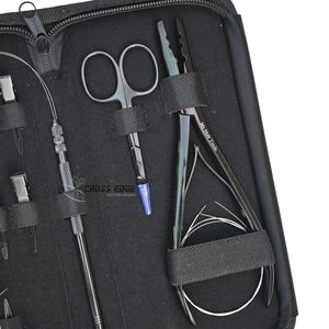 Kit d'outils tout-en-un pour extensions capillaires : pinces à micro-perles, aiguilles pour extensions, boucle de tirage et anneau de séparation – Fournitures professionnelles pour salon - Product Image 2