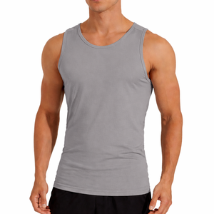 Débardeur de sport en coton sans manches pour homme |   Débardeur décontracté 220GSM |   Style estival respirant et respectueux de l'environnement |   Fournisseur OEM - Product Image 2