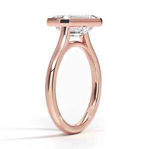 Classic Solitaire <b>Ring</b> with Elegant Bezel Setting in Yellow Gold - Product Image 6