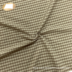 ผ้ากิ๊งแฮมผ้ายืดไนลอนทาคเทลสองสีสำหรับชุดลำลอง - Product Image 1