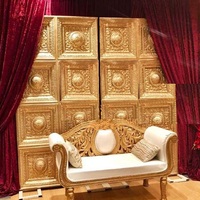 Chaises de mariage indiennes en fibre Shobha Jain Impex pour la mariée et le marié, modèle NA, fabriquées à Delhi, Inde