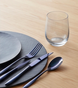 Ensemble de couverts en acier inoxydable revêtu d'une couleur bleue, compatible lave-vaisselle, pour la maison, les restaurants et les hôtels - Product Image 5