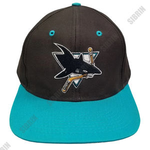 Gorra Snapback Sibrin Personalizada Premium de los San Jose Sharks con Bordado 3D, Ajustable, para Ciclismo al Aire Libre y Equipos de Hockey Profesional - Product Image 1