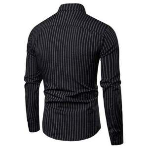 Chemises habillées décontractées en coton personnalisées pour hommes, col rabattu, manches longues, grandes tailles, prix raisonnable - Product Image 5