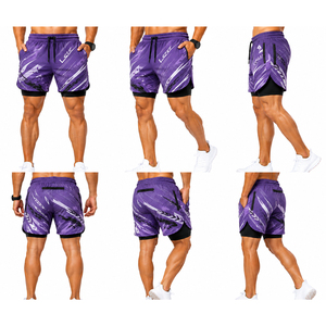 <b>Mens</b> Athletic Swimming Shorts With Waterproof Pockets Fast Dry Lightweight Beach <b>Trunks</b> Custom Logo Summer Swimwear Supplier - Product Image 6