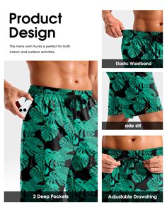 Wholesale Sports Beachwear Board Shorts <b>Mens</b> Quick Dry Swim Shorts Lightweight Polyester <b>Trunks</b> with Drawstring Waist Custom - Product Image 5