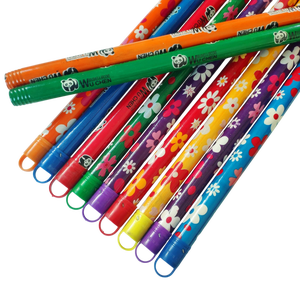 Palos de escoba de madera de eucalipto más vendidos con diseño floral, contenedor de 40 pies, 110 000 unidades más cabezales y tapas de escoba, precio económico - Product Image 1