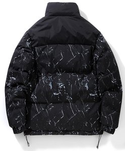 Veste matelassée pour homme de haute qualité, légère, en polyester, coupe-vent, fermeture éclair décontractée, coupe régulière, pour l'automne - Product Image 3