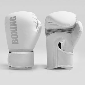 Guantes de Boxeo de Cuero de Alta Calidad Personalizados de Fábrica, Guantes de Boxeo Transpirables con Cierre de Gancho y Bucle para Entrenamiento Profesional y Competición - Product Image 1