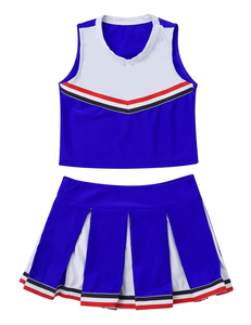 Uniforme de pom-pom girl pour adultes, logo personnalisé, sublimation, tissu polyester respirant, costume de danse scolaire, moderne et confortable - Product Image 3