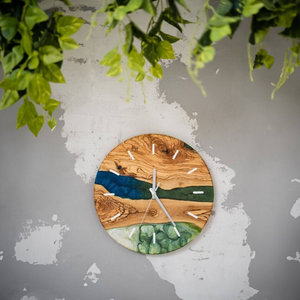 <b>Wall</b> Resin <b>Clock</b>/ Epoxy <b>Clock</b>/ Wood <b>Clock</b> <b>Modern</b> Decor Home/Hotel/Restaurant/Homestay - Product Image 2