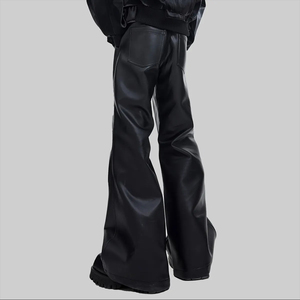 Pantalones de cuero hechos a medida para hombre con logotipo personalizado, diseño único, precio al por mayor, pantalones de cuero en venta - Product Image 3