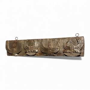 Panel de Pared de Madera Tribal Naga de la India, Tallado a Mano, Decoración Arquitectónica, Estilo Rústico Antiguo, para Interiores de Hotel, Combinable, 1 Contenedor - Product Image 5