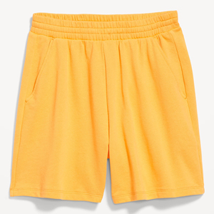 Custom 3D Puff Printed Logo Breathable Quick Dry Hip Hop Women's <b>Shorts</b> 100% Cotton Fleece Fabric Regular Fit High Button - Product Image 6