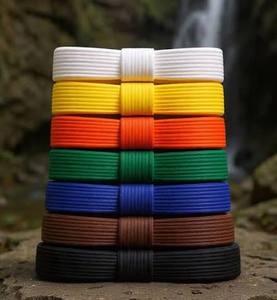 Unisex High Quality 100% Cotton Kung Fu Martial Arts Belt Customizable Karate BJJ Judo Taekwondo Rank Belts - Product Image 4