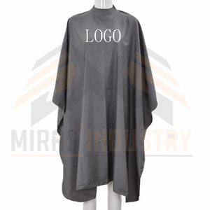 Capa de Corte de Pelo Unisex de Poliéster Verde Oscuro Resistente al Agua, Uniforme de Trabajo - Product Image 4