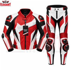 Tenue de motard avec protections CE, qualité supérieure, étiquette privée, combinaison de course en cuir perforée 2 pièces - Product Image 6