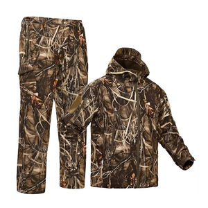 Ensemble veste et pantalon de travail pour homme, haute visibilité, camouflage, polyester, imperméable, respirant, impression par transfert thermique, équipement de chasse en plein air - Product Image 3