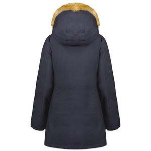 Veste parka longue matelassée à capuche et fermeture éclair pour femme, imperméable, respirante, écologique, hiver - Product Image 5