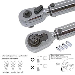 Clé dynamométrique de service fixe professionnelle avec 5 tailles réglables. - Product Image 3
