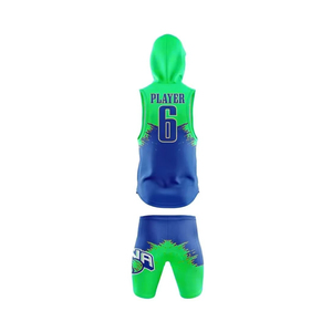 OEM Wholesale Top Quality <b>Compression</b> Wear 7 on 7 Football Uniform Fully Polyester Sublimated Printed 7v7 Uniforms Set - Product Image 3