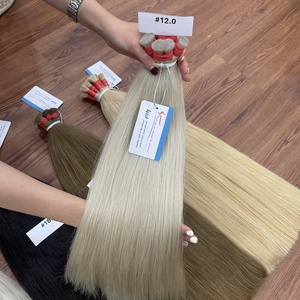 Extensiones de Cabello Humano Remy Vietnamita al por Mayor, Estilo Liso Natural, Cabello Multicolor para Trenzas - Product Image 3