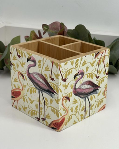 Support à Couverts en Bois Imprimé Fait Main Écologique de Haute Qualité, Organisateur d'Ustensiles de Cuisine, Compatible Lave-Vaisselle pour la Maison - Meilleures Ventes - Product Image 6