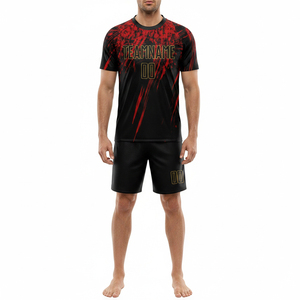 ชุดฟุตบอลแบบขายส่งพร้อมสกรีนโลโก้และหมายเลขตามสั่ง ชุดยูนิฟอร์มฟุตบอลครบชุดสำหรับผู้ชาย ชุดกีฬาซับลิเมชั่นสำหรับฝึกซ้อม - Product Image 1