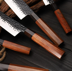 Premium LEGACY BLADES 5-Piece Ambidextrous Sustainable High Carbon Kitchen <b>Knife</b> <b>Set</b> for Meat Fruit & Vegetable-Professional Use - Product Image 4
