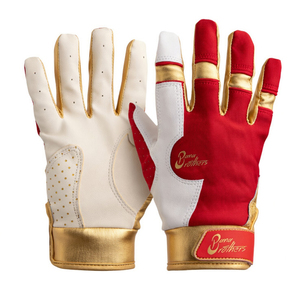 Gants de frappeur en cuir professionnels respirants avec grip pour le baseball et le softball - Product Image 3