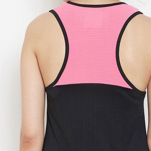 TAYUMA INDUSTRIES Último Estilo Camisetas sin Mangas para Mujer en Rosa y Negro - Spandex/Algodón/Poliéster de Secado Rápido, Ecológicas, Venta Directa de Fábrica - Product Image 5