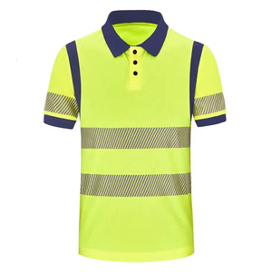 T-shirt réfléchissant personnalisé avec logo, en matière de qualité supérieure, pour hommes, haute visibilité, chemise de sécurité réfléchissante, polo de travail haute visibilité - Product Image 2