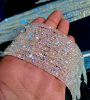 Perles de pierre de lune arc-en-ciel naturelles à facettes pour la fabrication de bijoux, irisées transparentes, certifiées par un tiers, vente en gros du Rajasthan