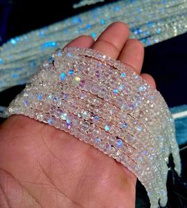 Perles de pierre de lune arc-en-ciel naturelles à facettes pour la fabrication de bijoux, irisées transparentes, certifiées par un tiers, vente en gros du Rajasthan - Product Image 6