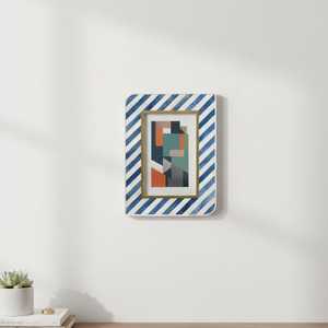 Handmade Blue & White Bone Inlay Photo <b>Frame</b> | Handmade Home Decor | 4x6 Inch <b>Picture</b> <b>Frame</b> - Product Image 5