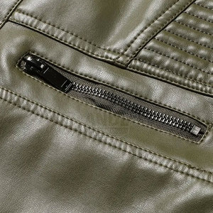 Men Leather <b>Jacket</b> Modern Slim Fit <b>Biker</b> <b>Jacket</b> Stylish Durable <b>Jacket</b> for Casual Wear and Street Style - Product Image 6