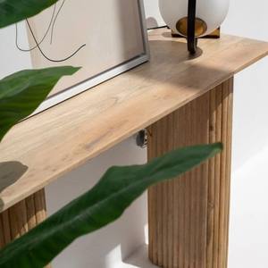 Mesa Consola de Madera de Mango Vandana Sierra Vista, Diseño Moderno y Minimalista con Acentos de Madera Sólida - Product Image 6