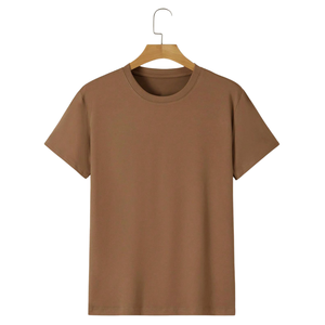 Camiseta Lisa de Manga Corta Oversize de Algodón 100% de Alto Gramaje con Hombro Caído para Hombre, Tallas Grandes, Venta al por Mayor de Fabricante OEM - Product Image 2
