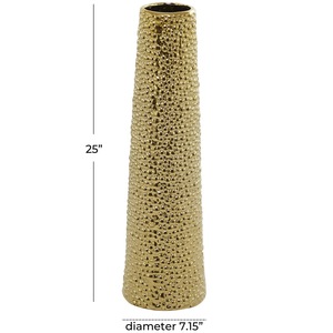 Jarrón de Mesa Moderno de Hierro Martillado Transparente con Efecto Agrietado, Porta Flores Decorativo, Decoración para el Hogar, Elegante, Lujoso, Estilizado, Premium - Product Image 4