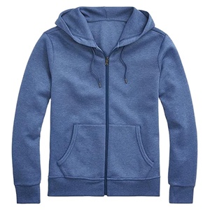 Sweat à capuche thermique zippé en molleton épais 100 % coton, coupe classique, imperméable et écologique, de haute qualité OEM pour hommes - Product Image 1