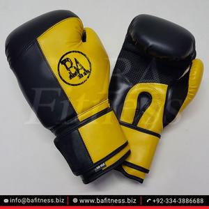 Gants de boxe professionnels en cuir PU noir, 1 paire, personnalisables, pour MMA et sacs de frappe, légers et respirants, vente en gros - Product Image 5