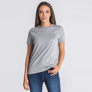 Camisetas deportivas informales de verano para mujer, ligeras, de punto de algodón transpirable de alta calidad, de corte regular, color rojo - Product Image 4