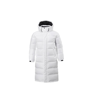 ROLEIN SPORTS Ladies Long <b>Quilted</b> Winter Jacket Fur Trim Hood Full Sleeves Zipper Closure Solid Color Polyester/Cotton Shell - Product Image 2