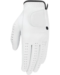 White Genuine Leather Golf <b>Glove</b> Right and Left Hand Breathable <b>Moisture</b> Wicking Adjustable Strap Unisex Customized Packaging - Product Image 4